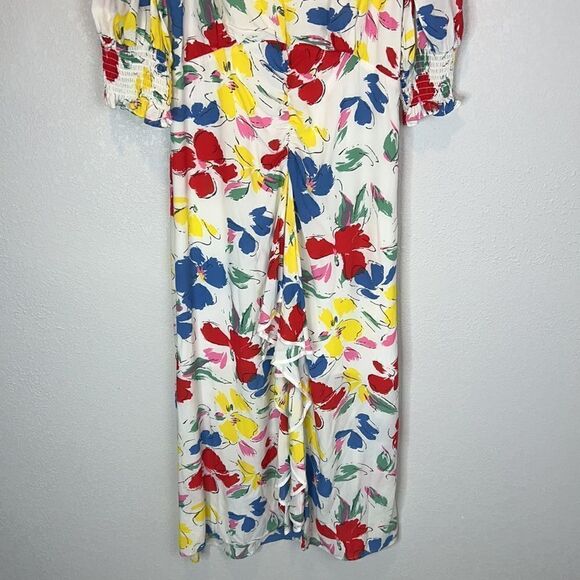 NWT RIXO For Target Floral Mock Neck Cascade Dress Size 8 - Picture 5 of 16